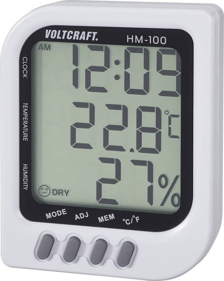 Voltcraft HM-100 Luchtvochtigheidsmeter (hygrometer) 20 % Hrel 90 % Hrel