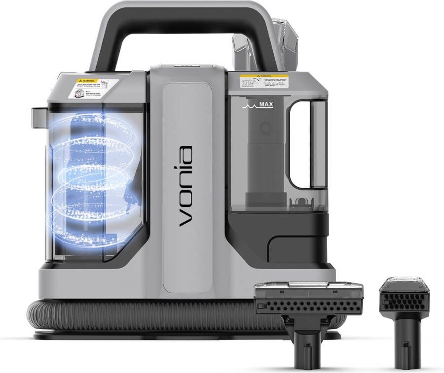 Vonia Tapijtreiniger Vlekkenreiniger Bankreiniger Reinigingsmachine Bekledingsreiniger 450W Grijs