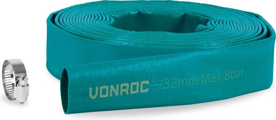 VONROC GARDEN VONROC Dompelpomp afvoerslang Persslang Plat – Universeel 10m x 32mm