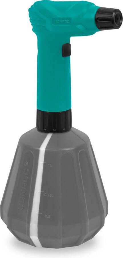 VONROC Elektrische Drukspuit 1 liter 4V voor bewatering onkruidbestrijding schoonmaken en auto detailing Incl. USB-C laadkabel
