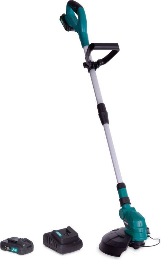 VONROC GARDEN VONROC Grastrimmer 20V – VPower 20V Incl. 2x 2.0Ah accu en oplader – 250mm – Dubbele spoel (2x4m) – Telescopische stang