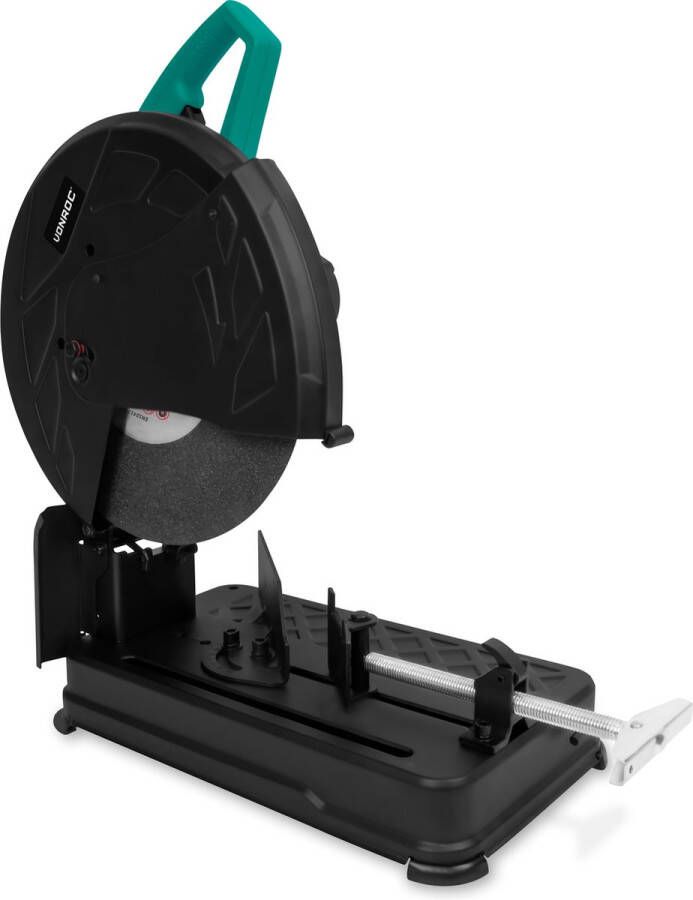 VONROC TOOLS VONROC PRO Metaal afkortzaag droogzaag 2300W Ø355mm incl. slijpschijf voor metalen en metaalprofielen haaks en verstek zagen traploos verstelbare materiaalklem (-45°tot 45°) XL beschermkap diepteregeling Soft Start