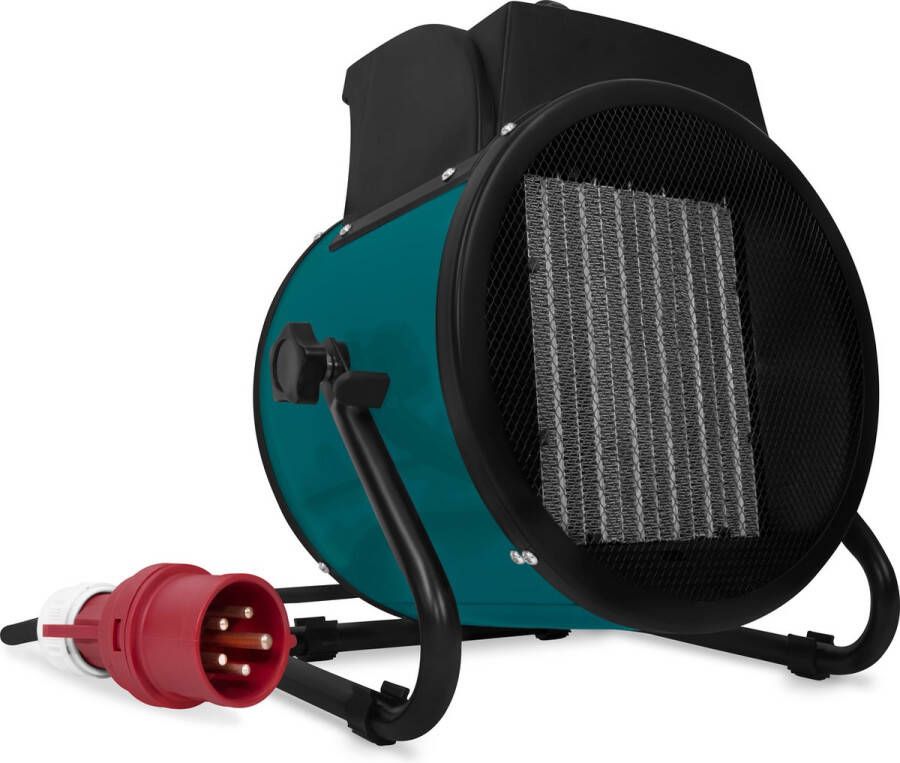 VONROC TOOLS VONROC Elektrische kachel ventilatorkachel werkplaatskachel krachtstroom 400V 3300W 5000W keramisch thermostaat voor ruimtes tot 48m2