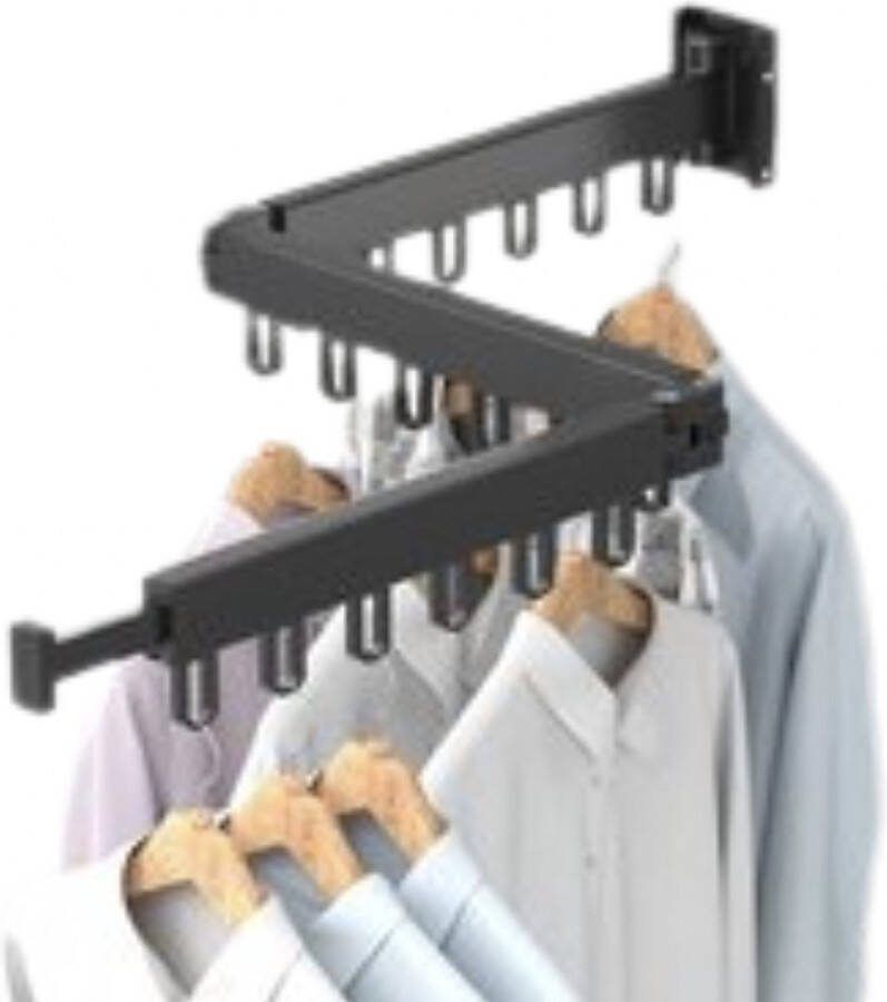VORLOU Hangend Inklapbaar Droogrek & Wasrek Kledingrek voor Muur Wanddroogrek Met Ophangmateriaal