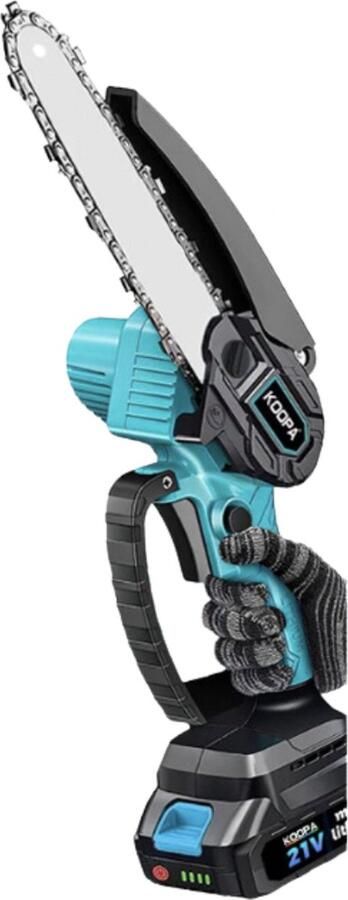 VORLOU Koopa Tool 6-Inch Ketting Draagbare Handheld Mini Kettingzaag Snoerloos Voor Hout Snijden Van Bomen Trimmen Diy Projecten Tuinieren Kamperen