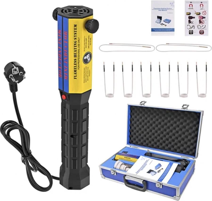 VORLOU VEVOR Magnetische Inductieverwarmer -1000W Bouten Inductieverwarmer Kit -voor het verwijderen van roestige bouten en het losmaken van lagers tandwielen katrollen wielmoeren