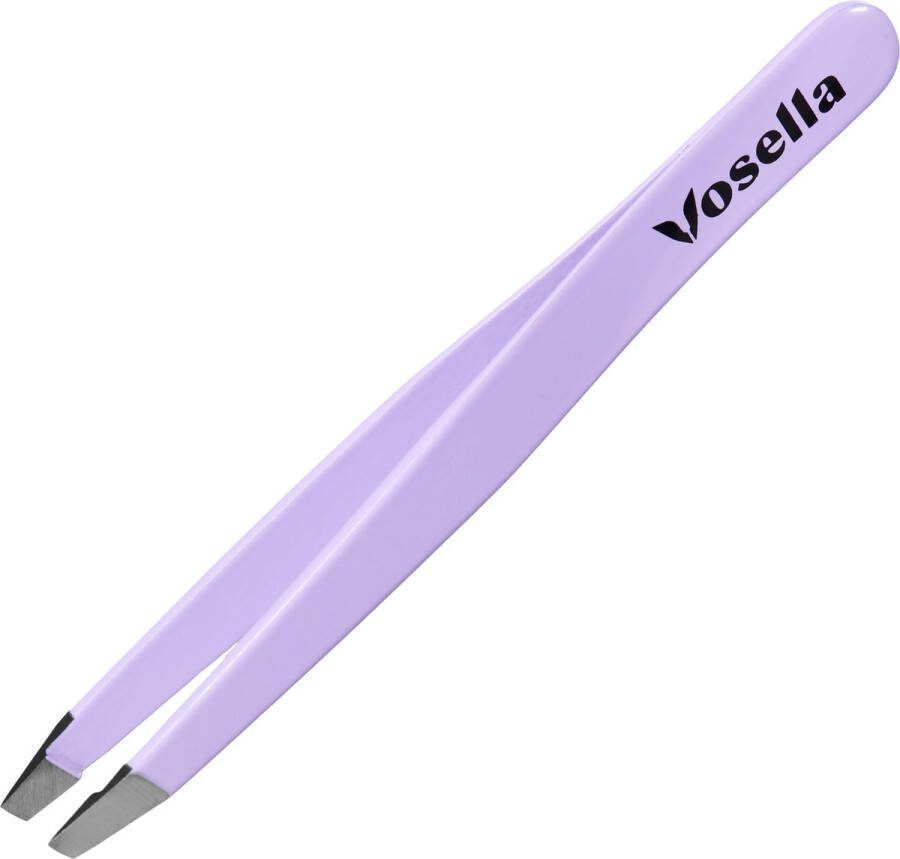 Vosella Schuine pincet epileer Wenkbrauwen Splinters Hobby Lilac Dream
