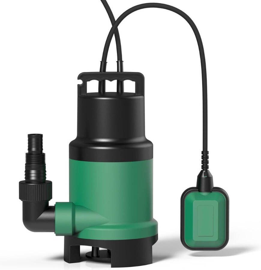 Vounot ALLGoods. Dompelpomp Vuil Water en Schoon Vlakzuigpomp 700W– Dweilpomp – Gemakkelijk en Praktisch – Waterpomp Elektrisch – Duurzaam – 14000L Per Uur Groen