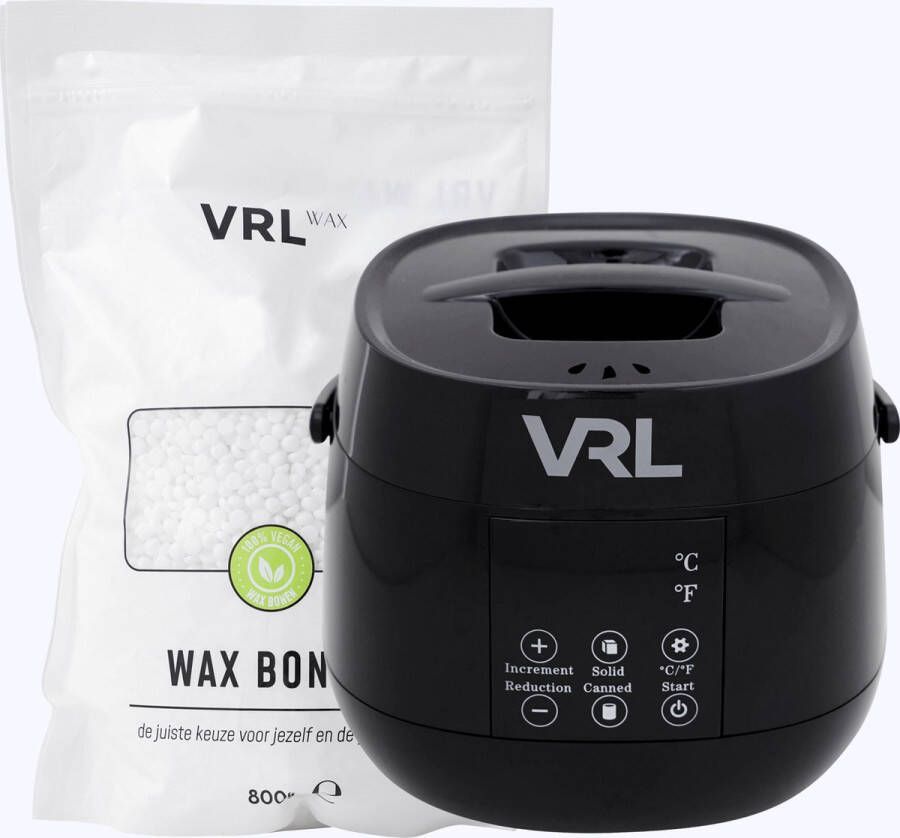 VRL Smart Wax Apparaat Met Wax Bonen Ontharing Ontharingsapparaat Touchscreen LED display Inclusief 800 Gram Orange Wax Beans