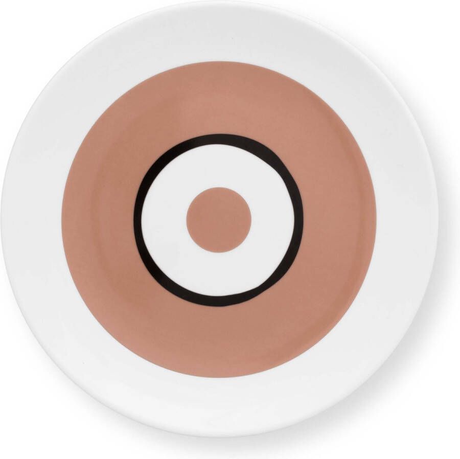 VT Wonen collectie VT Wonen Circles soft Clay Pink ontbijtbord ⌀ 20cm porselein roze bord vt wonen servies