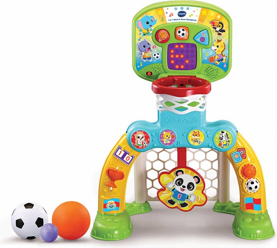 VTech 3 in 1 Sport & Scoor Speelplaats Cadeau Educatief Speelgoed Sport- en Speelplezier 12 tot 36 maanden