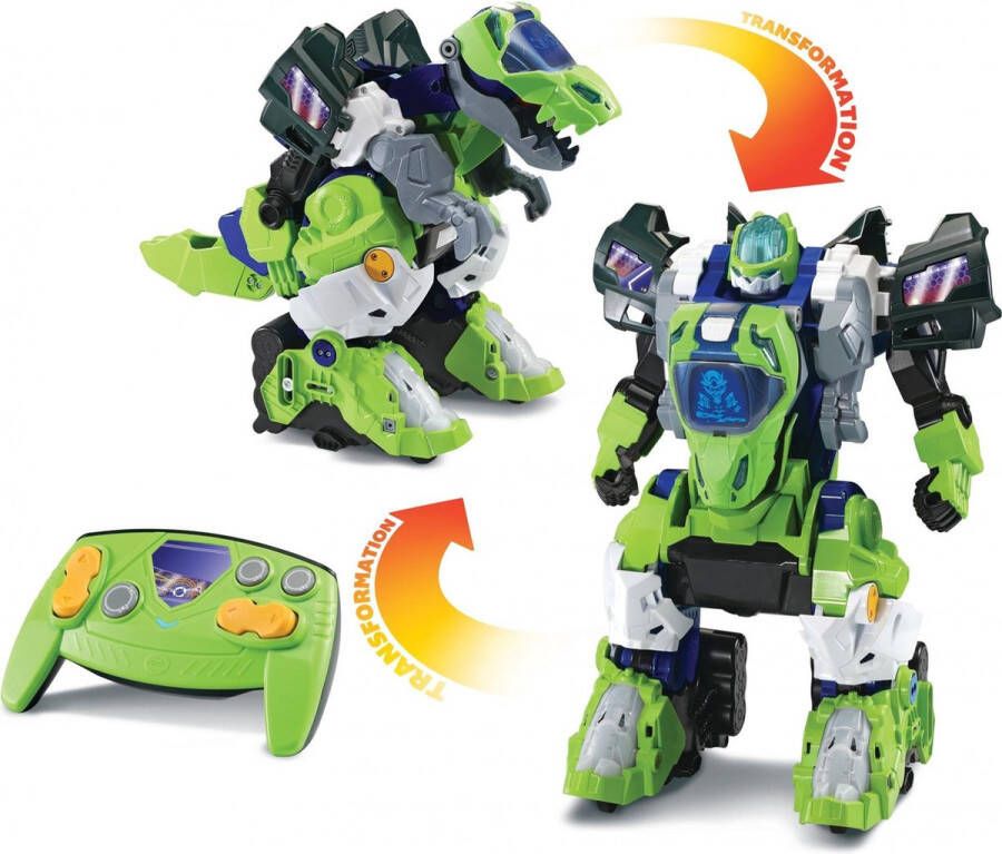 VTech Robot Switch&Go Dinos Groen Dinosaurus 2 in 1 Radiografische besturing