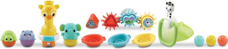 VTech Baby 6-in-1 Waterpret Badset Badspeelgoed Babyspeelgoed 15 Onderdelen Speelgoed 1 Jaar