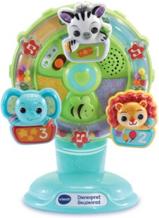 VTech Baby Dierenpret Reuzenrad Activity-Center Interactief Speelgoed 6 tot 36 Maanden baby peuter speelgoed