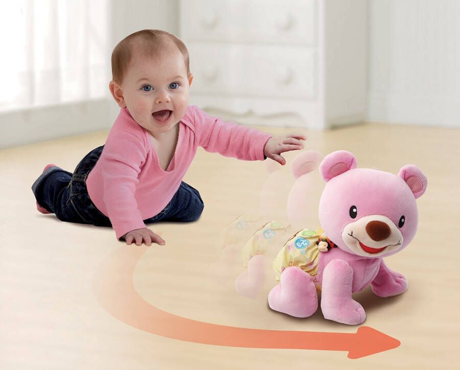 VTech Knuffel Baby Bear 1 2 3 Follow Me Muzikaal Roze