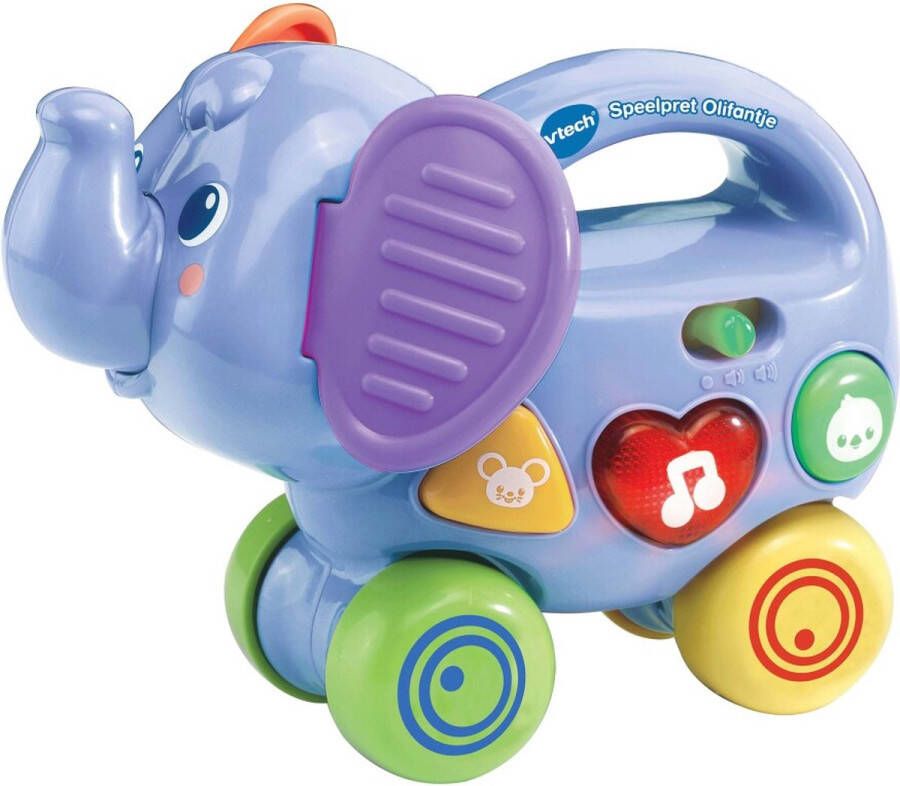VTech Baby Speelpret Olifantje Educatief Babyspeelgoed Interactief Speelgoed met Geluid