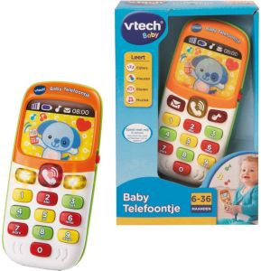 VTech Baby Telefoon Interactief Speelgoed Educatief Kindertelefoon Oranje