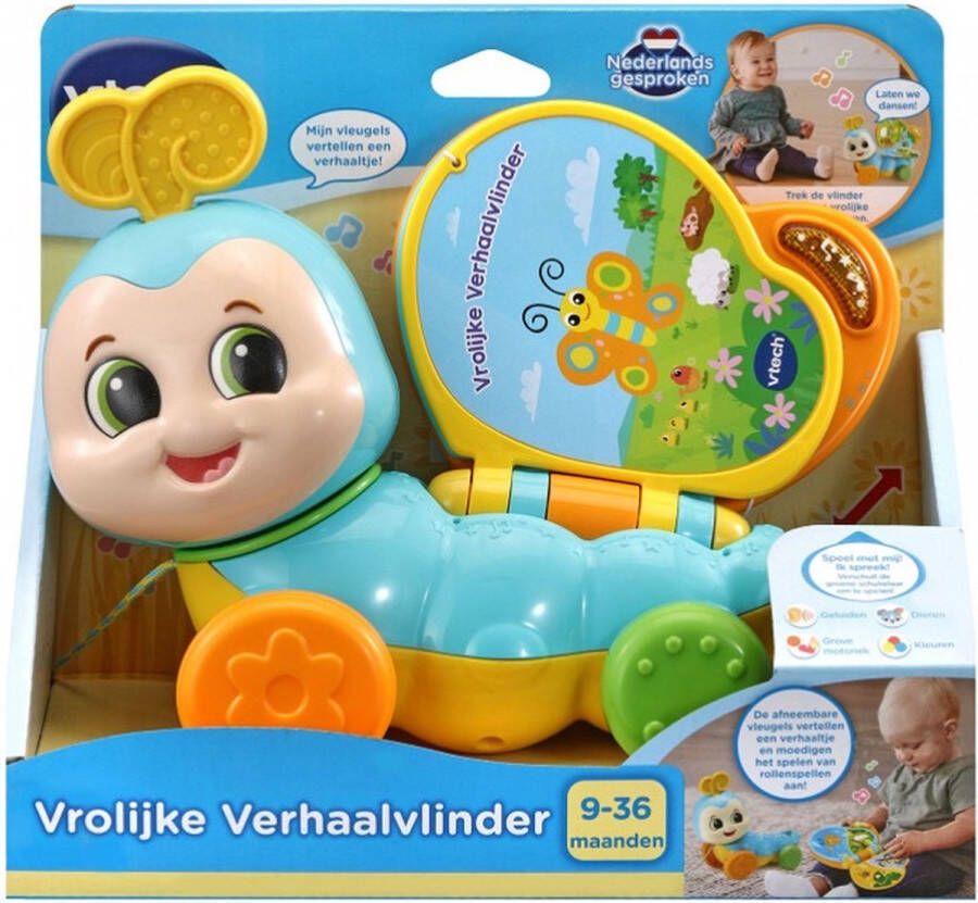 VTech Baby Vrolijke Verhaalvlinder Speelfiguur Educatief Speelgoed met Liedjes & Reacties 9 tot 36 Maanden