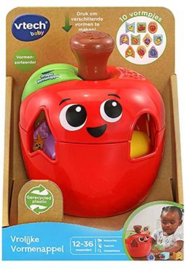 VTech Baby Vrolijke Vormenappel Educatief Speelgoed Fruit en Vormen Van 1 tot 3 Jaar