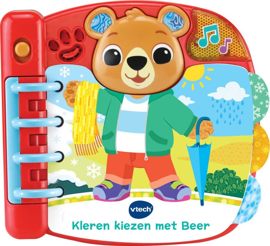 VTech Dierenvriendjes Kleren Kiezen met Beer Educatief Speelgoed Boekje voor Jongens & Meisjes Van 1 tot 3 Jaar