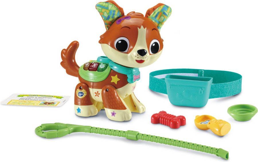 VTech Dierenvriendjes Waffie de Wandelpuppy – Cadeau – Educatief Speelgoed – Maak Kennis met Cijfers Kleuren en Muziek – Vanaf 1 5 jaar