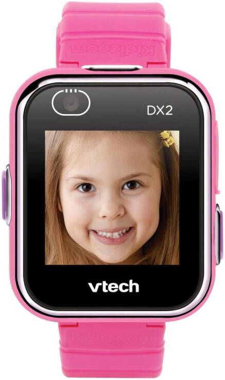 VTech KidiZoom Smartwatch DX2 Kinderhorloge Digitaal Meisje Educatief Horloge Vanaf 5 tot 13 Jaar Roze