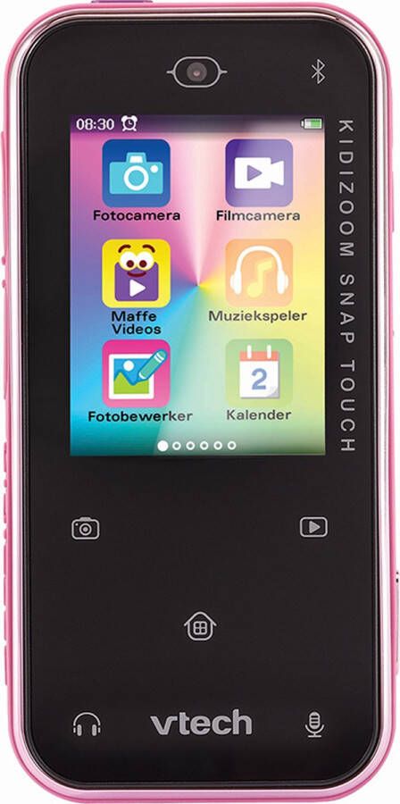VTech KidiZoom Snap Touch Speelgoed Telefoon Kinder Smartphone Met Spelletjes Berichten via Bluetooth Vanaf 6 Jaar Roze