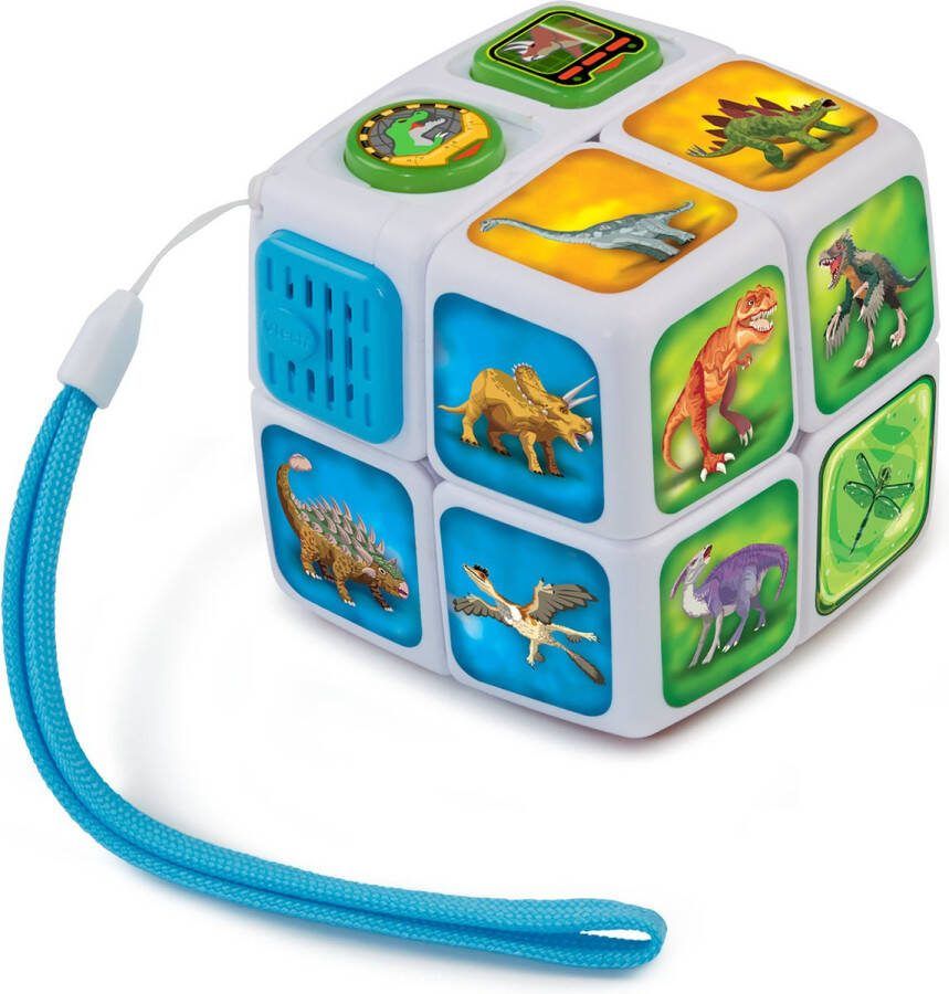 VTech Kubus Draai de Kubus Ontdek Spelersgewijs Interessante Weetjes over Dino's Educatief Speelgoed Speel Uitdagende Spellen Vanaf 4 Jaar