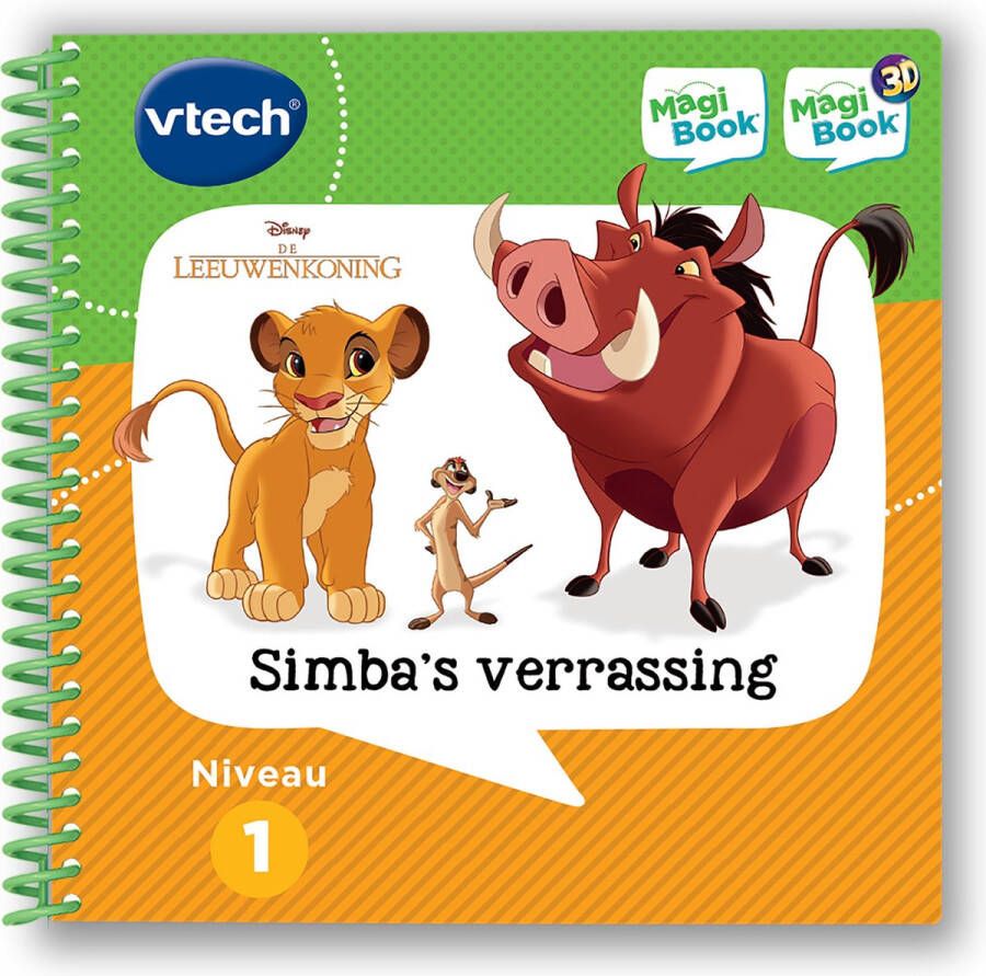 VTech MagiBook Activiteitenboek De Leeuwenkoning Simba's Verrassing Educatief Speelgoed Niveau 1 2 tot 4 Jaar