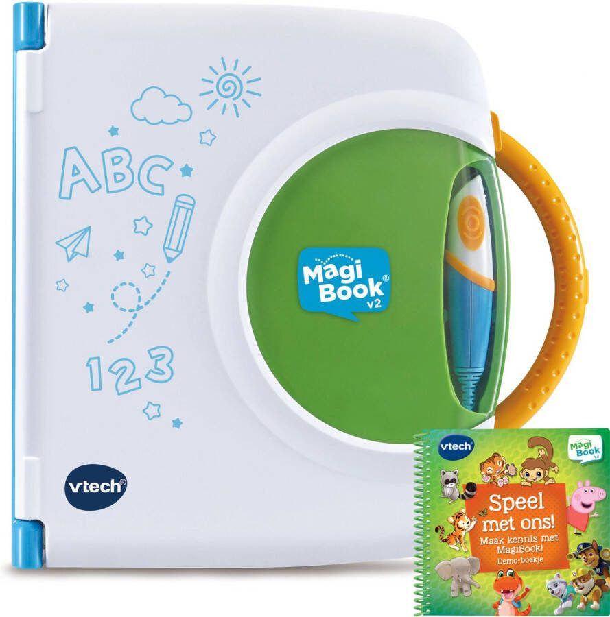 VTech Magibook Starter Pack Groen + demoboek Interactief Activiteitenboek vanaf 2 jaar Educatief speelgoed