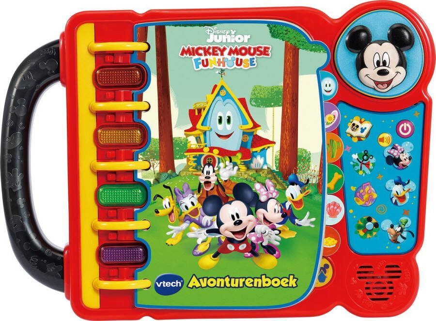 VTech Mickey Mouse Funhouse Avonturenboek Educatief Speelgoed Maak Kennis met Letters en Woorden 3 tot 7 Jaar