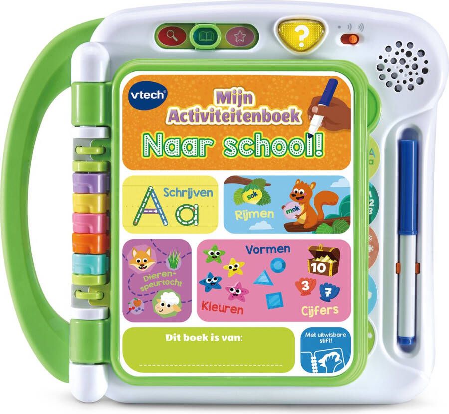 VTech Mijn Activiteitenboek Naar School – Cadeau – Educatief en Interactief speelgoed – Maak Kennis met School – 3 tot 6 jaar