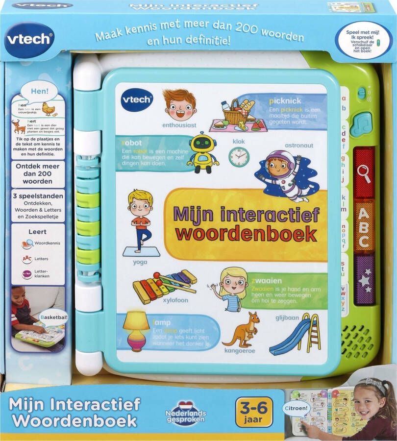 VTech Mijn Interactief Woordenboek Educatief Speelgoed Woordjes Leren 3 tot 6 Jaar