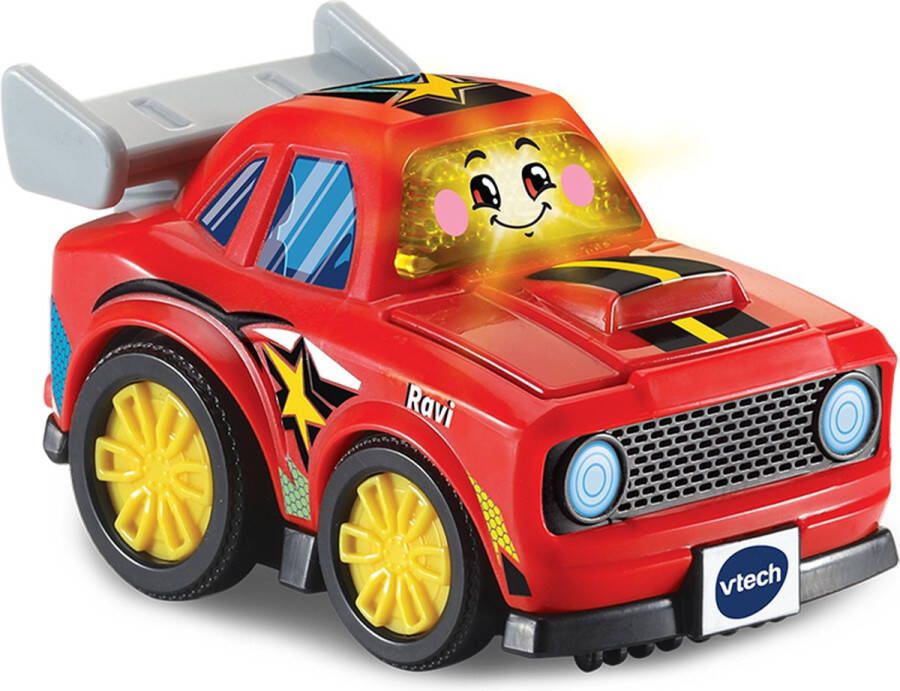 VTech Toet Auto s Ravi Raceauto – Speelgoed Auto – Met Licht- en Geluidseffecten – Rood – 1 tot 5 jaar