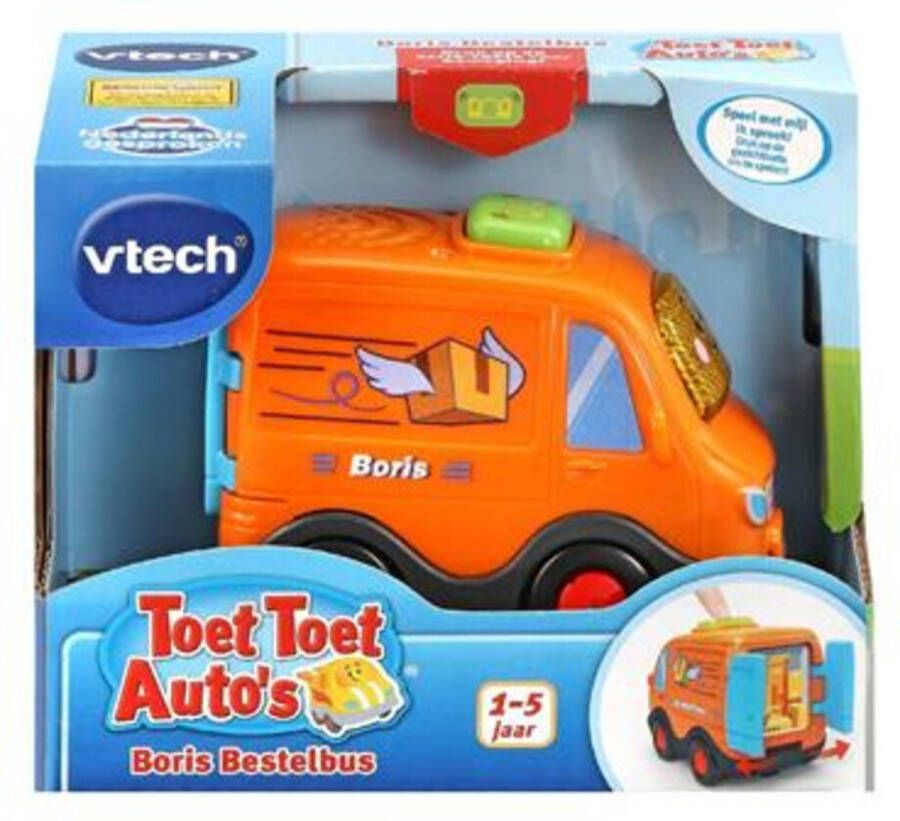 VTech Toet Auto's Boris Bestelbus Interactief Speelgoed Licht- en Geluidseffecten 1 tot 5 Jaar