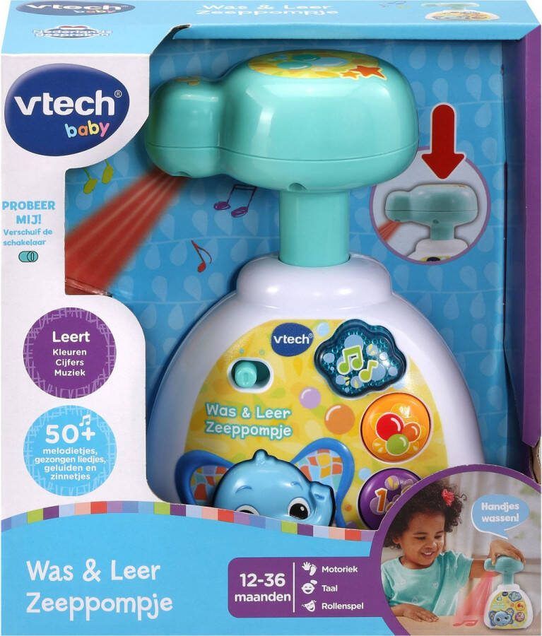 VTech Was & Leer Zeeppompje Educatief & Interactief Speelgoed Licht & Geluidseffecten 1 tot 3 jaar