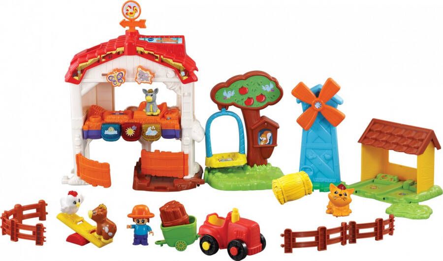 VTech Zoef Dieren Vrolijke Dierenboerderij Cadeau Speelfigurenset met Liedjes & Reacties 1 tot 5 Jaar