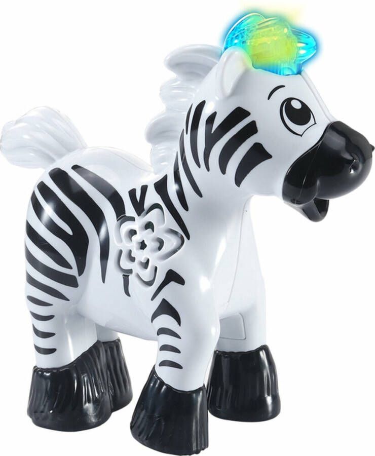 VTech Zoef Dieren – Zayn de snelle Zebra – Educatief Speelgoed – Met Vrolijke Reacties – 1 tot 5 jaar