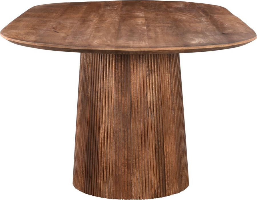 Sohome Ovale Eettafel Olav Mangohout 200 x 110cm Bruin Ovaal - Foto 2