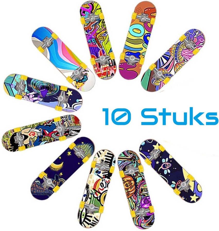 The Twiddlers Fingerboard 10 Stuks Uitdeelcadeau Mini Skateboard Vinger Skateboard