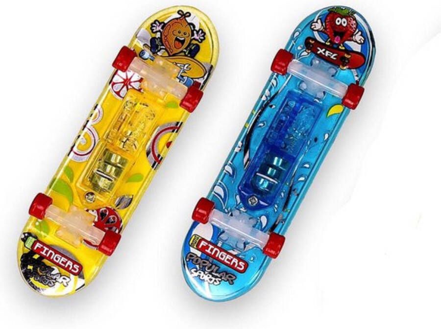 The Twiddlers Fingerboard- 2 stuks met licht vinger skateboard mini skateboard