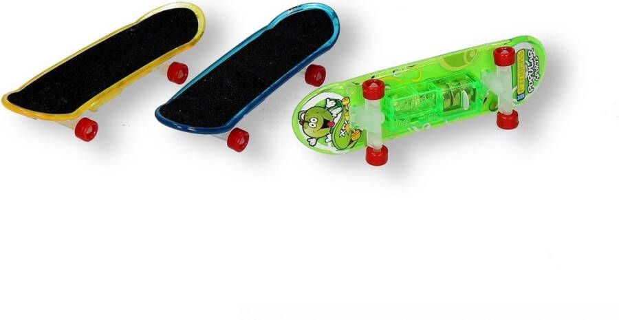 The Twiddlers Fingerboard 3 stuks 2 vingerskateboards en 1 met licht vinger skateboard mini skateboard