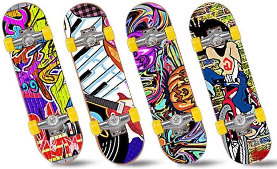 The Twiddlers Fingerboard 4 Stuks Uitdeelcadeau Mini Skateboard Vinger Skateboard