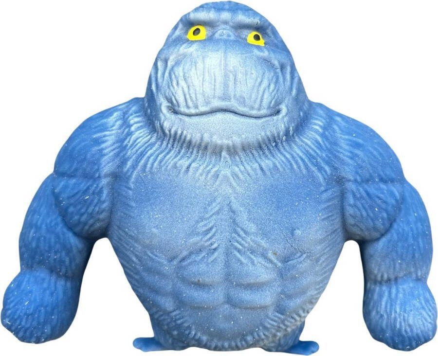 VTV Products Smashing Gorilla Stressverminderend Blauw 11cm VTV s Monkekong Me and my monki Mr monkey Smashing monkey Kneedbaar Ruimtezand Kinderen Aap Gorilla Stretch Apen speelgoedfiguur Aap speelgoed