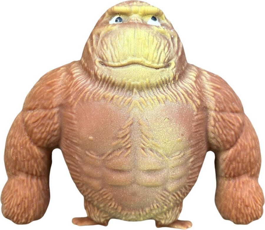 VTV Products Smashing Gorilla Stressverminderend Bruin 8 5cm VTV s Monkekong Me and my monki Mr monkey Smashing monkey Kneedbaar Ruimtezand Kinderen Aap Gorilla Stretch Apen speelgoedfiguur Aap speelgoed