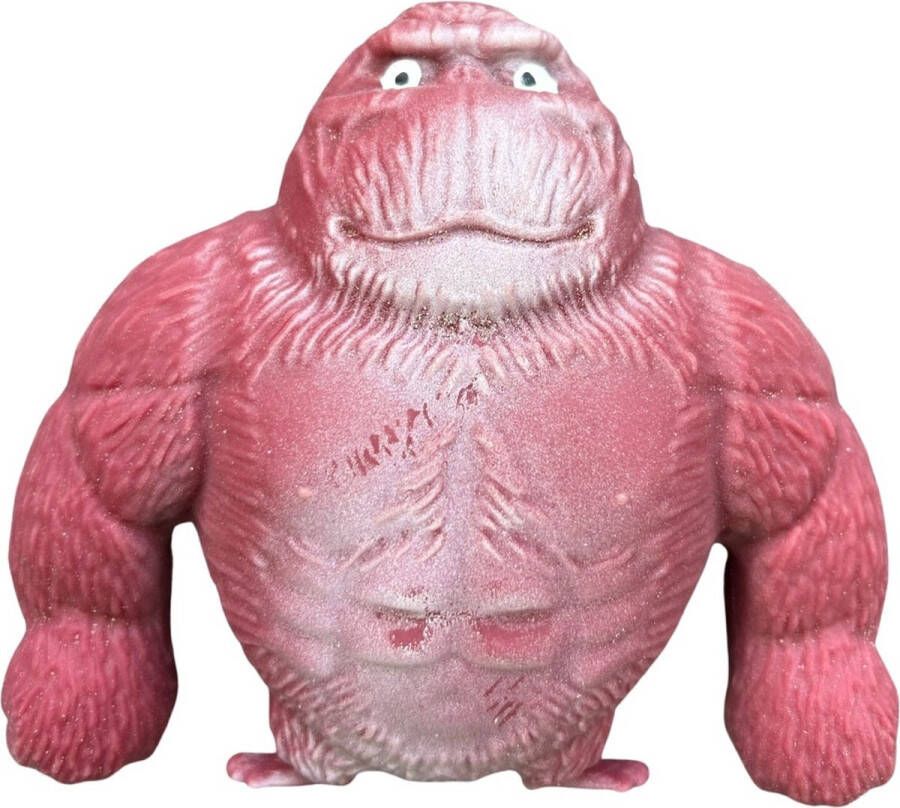 VTV Products Smashing Gorilla Stressverminderend Rood 11cm VTV s Monkekong Me and my monki Mr monkey Smashing monkey Kneedbaar Ruimtezand Kinderen Aap Gorilla Stretch Apen speelgoedfiguur Aap speelgoed