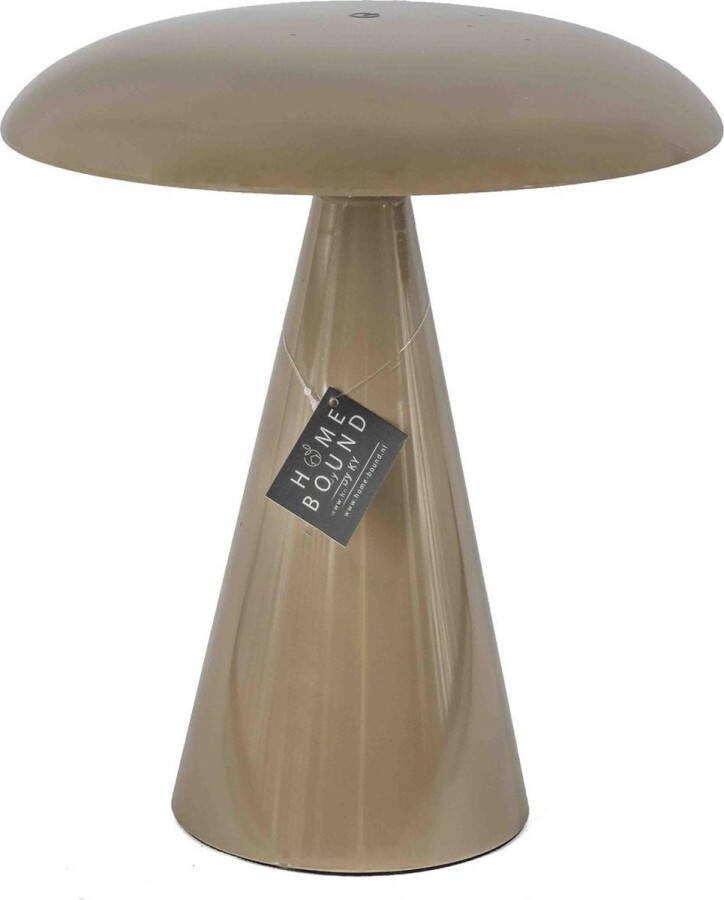 Vtw Living Bureaulamp Oplaadbaar Draadloos met Accu Draadloze Bureaulamp Dimbaar Bruin 26 cm