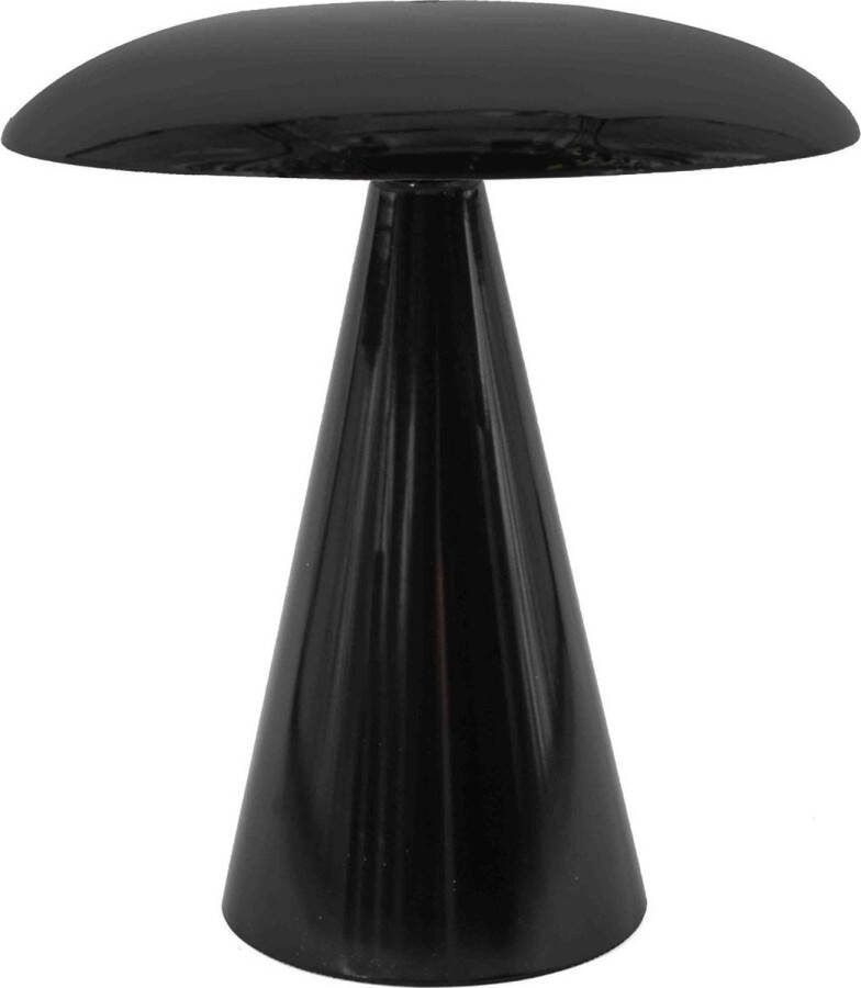 Vtw Living Bureaulamp Oplaadbaar Draadloos met Accu Draadloze Bureaulamp Dimbaar Zwart 26 cm