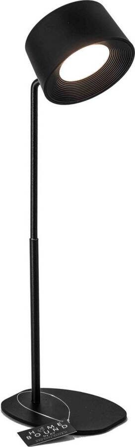 Vtw Living Bureaulamp Oplaadbaar Draadloos met Accu Draadloze Bureaulamp Dimbaar Zwart 35 cm
