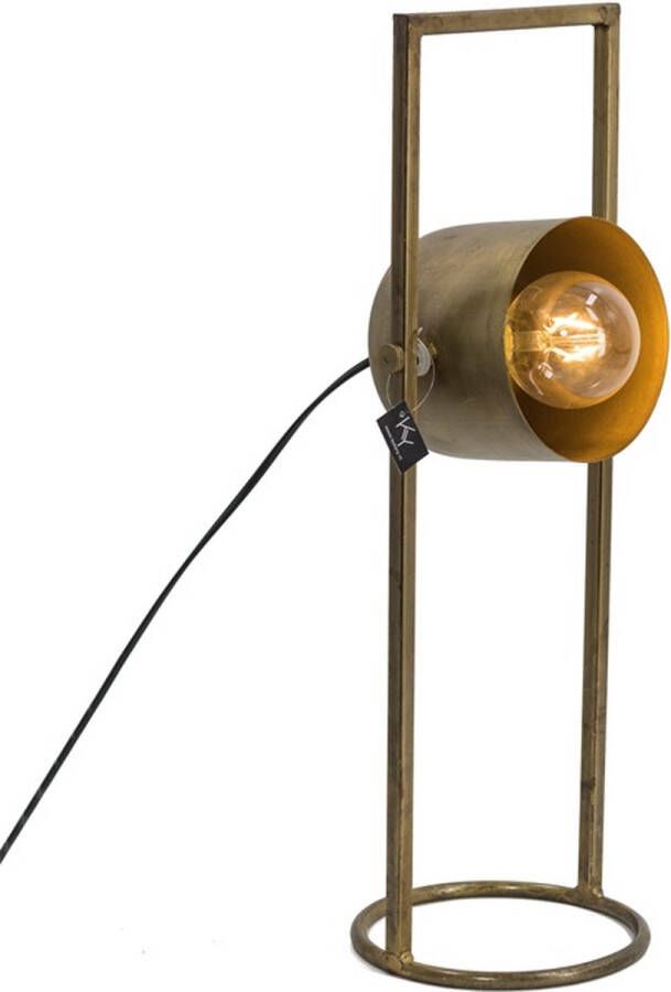 Vtw Living Industriële Bureaulamp Tafellamp Bureaulamp Led Goud 56 cm hoog